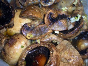 Ciuperci cu cascaval la cuptor