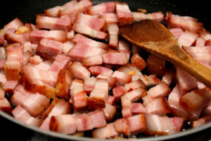 bacon la prajit